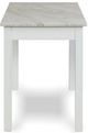 New Classic® Home Furnishings Celeste White Desk with Gray Mable Top-4