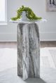 Signature Design by Ashley® Keithwell Gray/White Round Accent Table-4