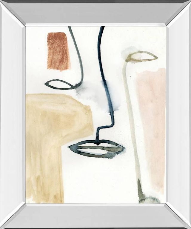 Classy Art Masque I by Victoria Barnes Mirrored Frame Wall Art-0
