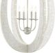 Currey & Company Arietta Pearl/Silver Leaf Teardrop Chandelier-1