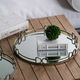 A & B Home Valentina Silver Medium Round Mirror Tray-4