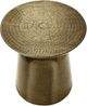 Monarch Specialties Inc. Gold Iron Bell Pedestal Drum Table-1