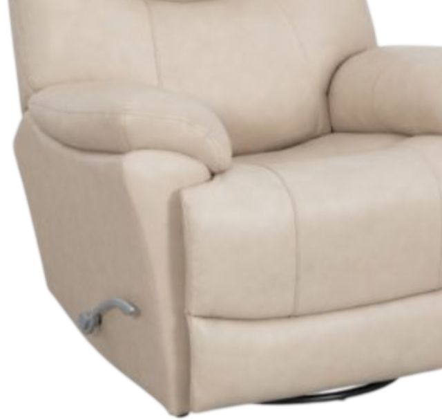 American Wholesale Furniture Madrid Beach Leather Manual Swivel Recliner-1