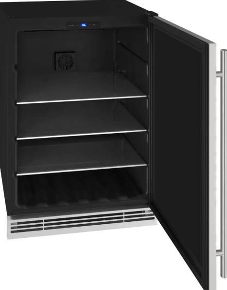 U-Line® 24" 5.7 Cubic Feet Stainless Steel Beverage Center-1