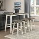Homelegance® Caspian Coffee/White Pub Height Stool-1
