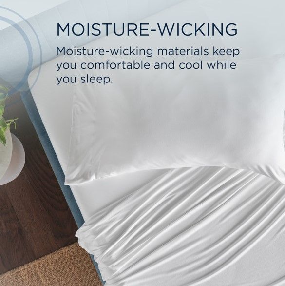 Tempur-Pedic® 4-Piece White Rayon Full Sheet Set-2