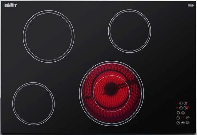 Summit® 30" Black Electric Cooktop-1