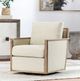 Classic Home Norman Natural Swivel Accent Chair-1
