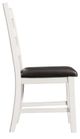 Elements International Martin 3-Piece Dark Brown/White Dining Table Set-4