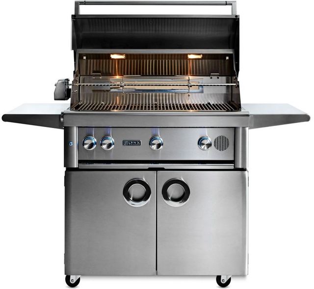 Lynx® Professional 36" Stainless Steel Freestanding Smart Grill-4
