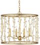 Currey & Company Clear/Gold Adagio Chandelier-1
