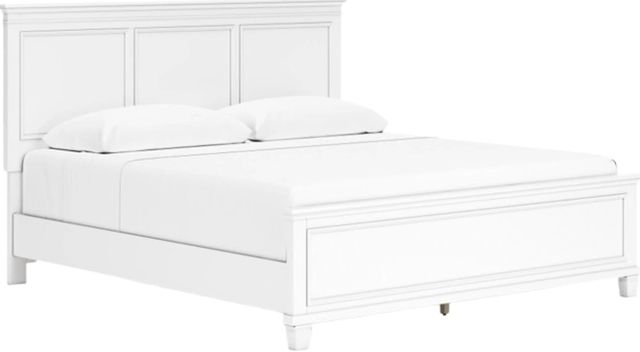 Signature Design by Ashley® Fortman White King Panel Bed-0