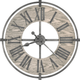Howard Miller® Eli 32" Warm Gray Wrought Iron Wall Clock-0