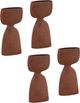 Dovetail Furniture Evara 4-Piece Terracotta Vase Set-0