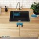 Elkay Quartz Classic® Black 25" Undermount Laundry Sink with Perfect Drain®-4