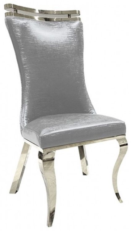 Furniture of America® Palazzo 2-Piece Silver Side Chair Set-0