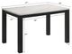 Crown Mark Resia Concrete Top Dining Table with Black Base-2