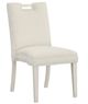 Fairfield® Customizable Entree Dining Pull Short Back Armless Stack Chair with Linen Legs-0