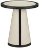 Currey & Company Deanna Black/Ivory Raffia Accent Table-1