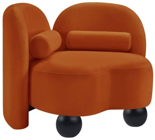 Meridian Furniture Daphne Cognac Velvet Accent Chair-0