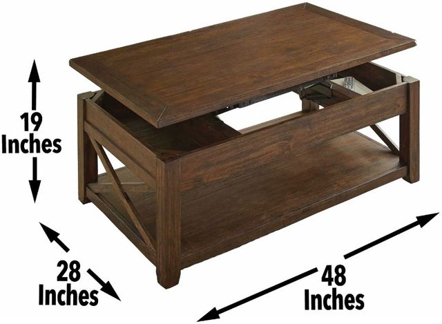 Steve Silver Co. Lenka Mocha Oak Cocktail Table-1