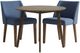 Liberty Furniture Space Savers 3-Piece Denim Blue Jean/Satin Walnut Drop Leaf Dining Set-0