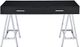 ACME Furniture Coleen Black High Gloss Writing Desk with Chrome Base-1