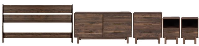 Signature Design by Ashley® Calverson 5-Piece Mocha Queen Bedroom Set-0