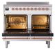 Ilve® Nostalgie II Noblesse 40'' Custom RAL Color Pro Style Induction Range with Copper Trim-1
