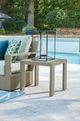 Signature Design by Ashley® Kimpton Isle Brown Aluminum Outdoor End Table-3