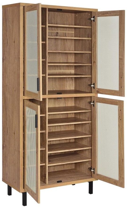 Coaster® Teller Natural Oak Tall Cabinet -2