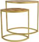 A & B Home Gold Iron Leaf Nesting Tables-0