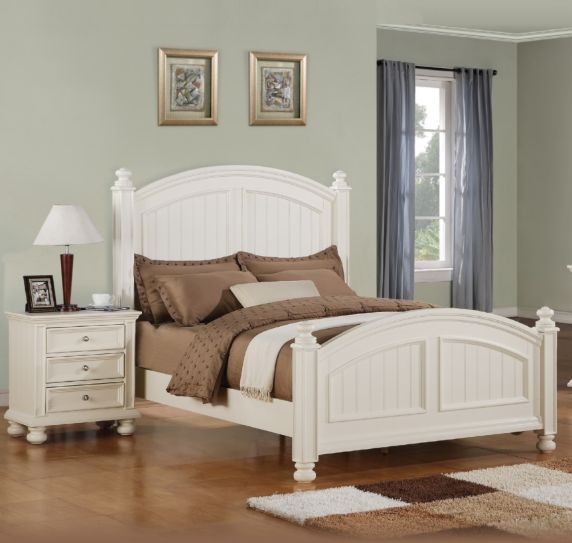 Winners Only® Cape Cod Eggshell White Youth Full Panel Bed-1