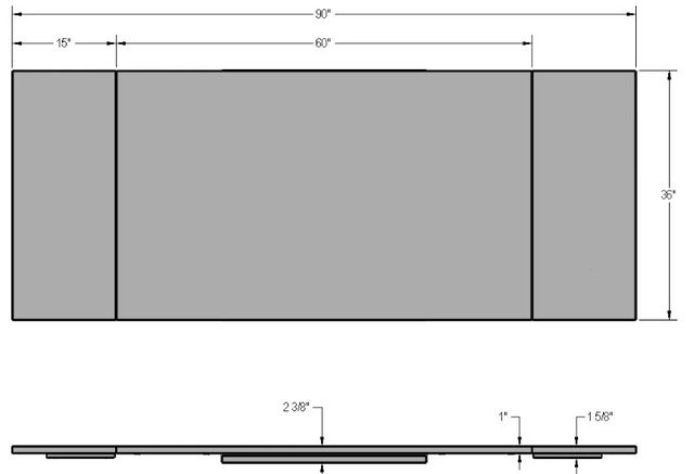 Amisco Customizable Lewis 90" Dining Table-3