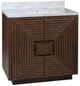 Currey & Company Morombe 36" Cocoa Marble Vanity with Rectangular Undermount Sink-2