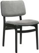 Armen Living Lima 2-Piece Black/Gray Dining Side Chair Set-2