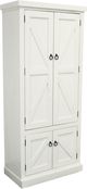 American Heartland Manufacturing Bright White Double Door Pantry-0