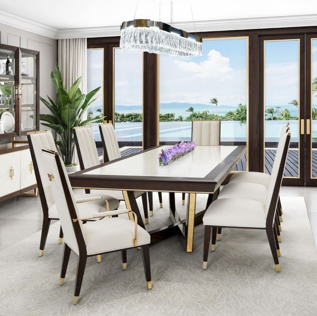 Michael Amini® Belmont Place Espresso Rectangular Dining Table-1