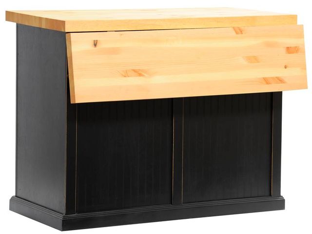 American Heartland Manufacturing Poplar Flip-Up Top Kitchen Island-1
