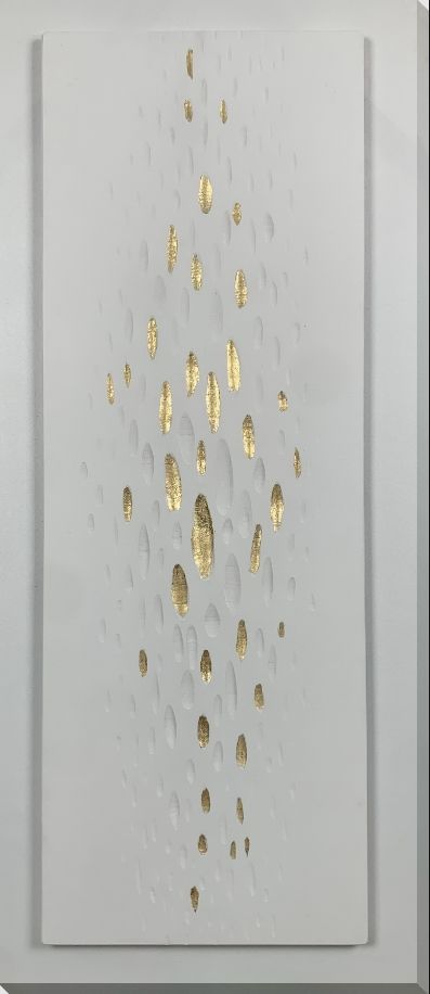 Classy Living Mindful Golden Drops Wall Art-0