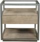 Riverside Furniture Sophie Glass Top Side Table with Natural Frame-4