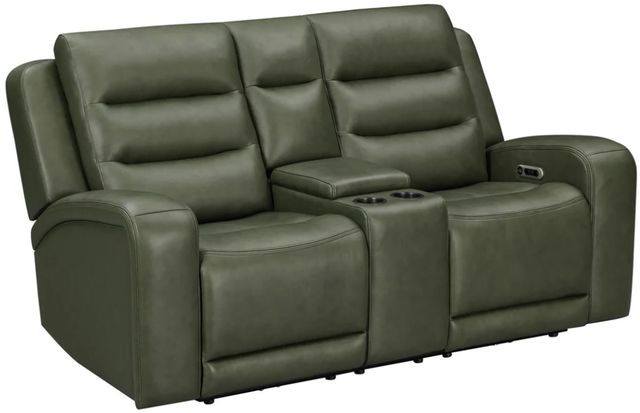 Parker House® Napa Lyric Sage Power Reclining Tilt Console Loveseat with Zero Gravity-0