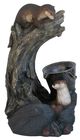 A & B Home Black/Brown Outdoor Decorative Water Fountain-0