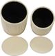 TOV Furniture Channeled Set of 2 Cream Storage Ottomans-2