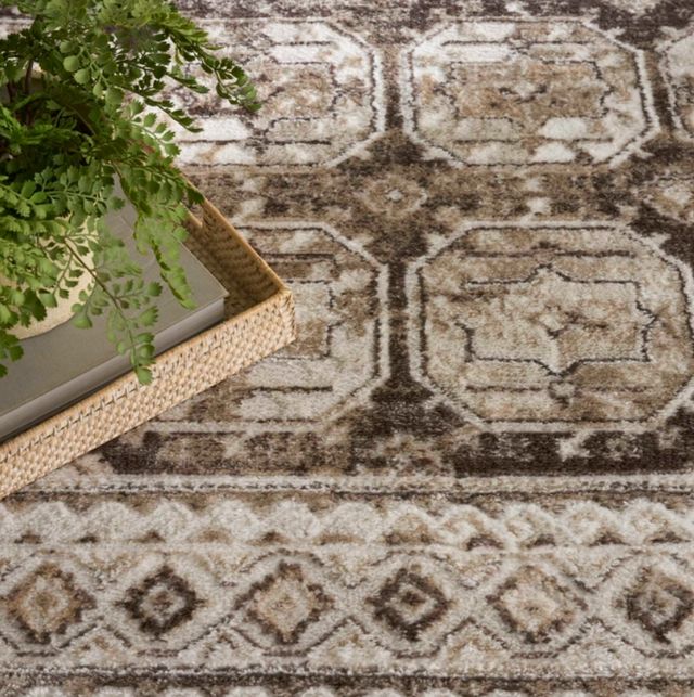 Nourison Home™ Dekor DEK01 Ivory Brown 5'x7' Style 1 Area Rug-4