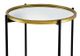 A & B Home Hannes Black/Gold Shelf-2