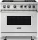 Viking® 5 Series 36" Stainless Steel Pro Style Dual Fuel Range-0