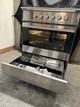 Fisher & Paykel 30" Brushed Stainless Steel with Black Glass Pro Style Natural Gas Range-3