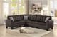Mazin Furniture Sinclair 2-Piece Dark Brown Reversible Sectional Set-3