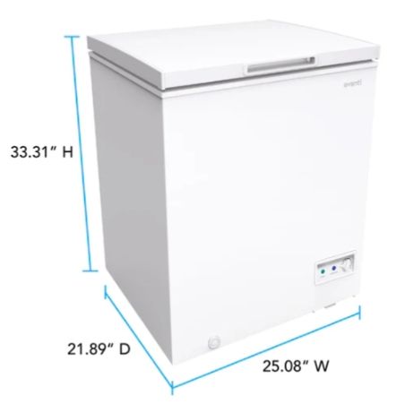 Avanti® 5.0 Cu. Ft. White Chest Freezer-1
